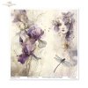 dekoracyjne wzory, motywy kwiatowe, bukiet kwiatów, Ogród Muz, Garden of Muses * Mulberry decoupage paper FPA1005, decorative patterns, floral motifs, bouquet of flowers, Garden of Muses *Seria Garden of Muses